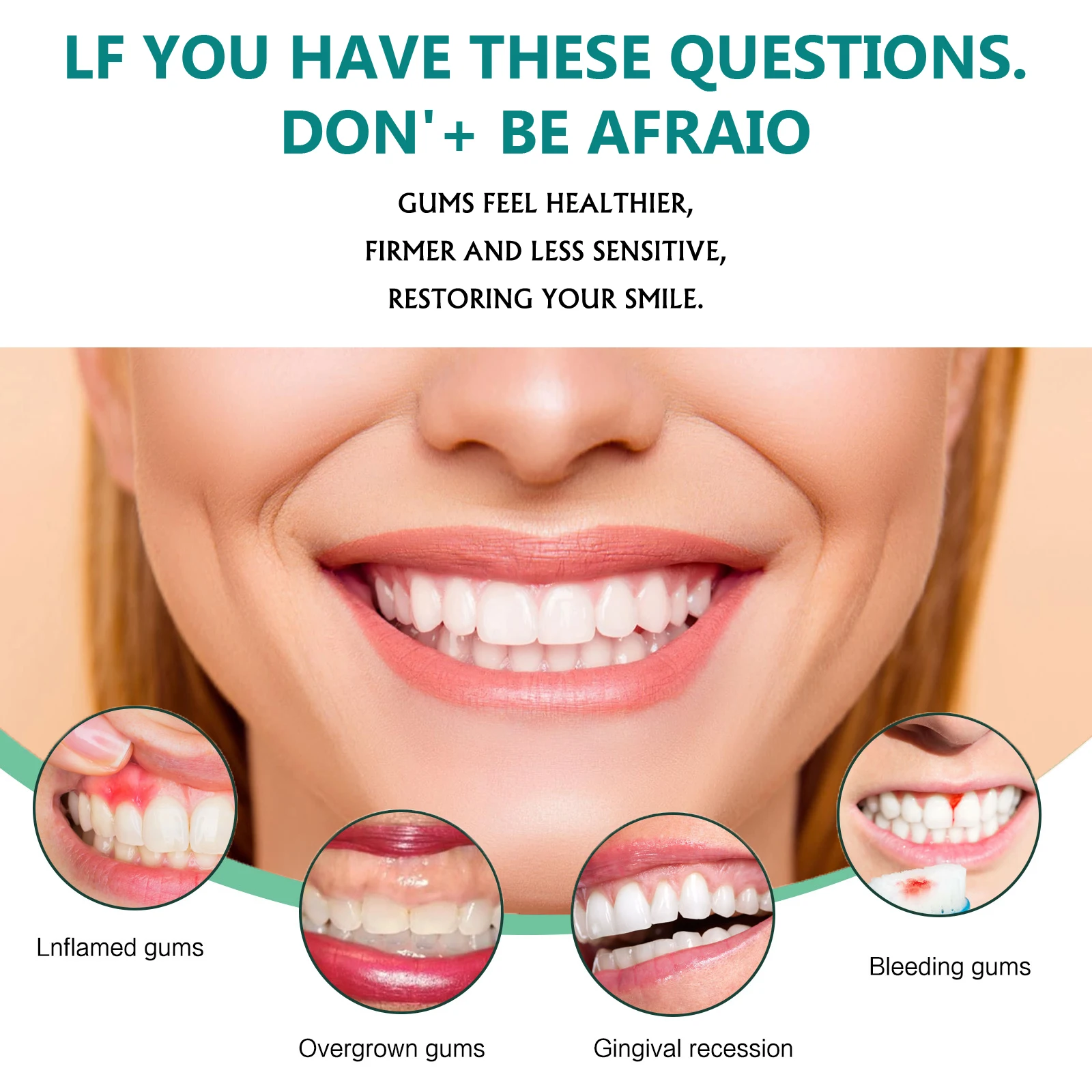 Gingival repair drops Quickly Repair of Cavities Caries Teeth Whiten Remove Yellow Plaque Stains Relieve Gums Decay Toothpaste image 4
