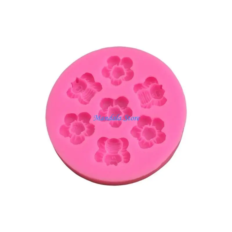 

U2JC Flower Bowknot Silicone Molds Fondant Chocolate Molds Fondant Cake Mold