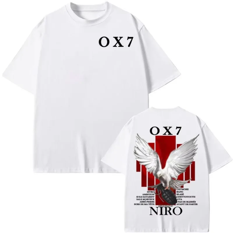 Rapper Album Graphic Printed T-shirts Men Women Fashion Hip Hop Streetwear T Shirt Casual 100% Cotton Oversized T-shirt