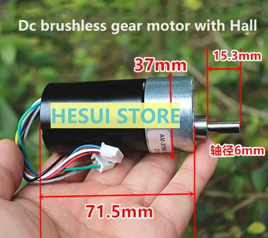 Dc brushless reduction with Hall Strong magnetic motor front and rear ball bearing all-metal gear reducer