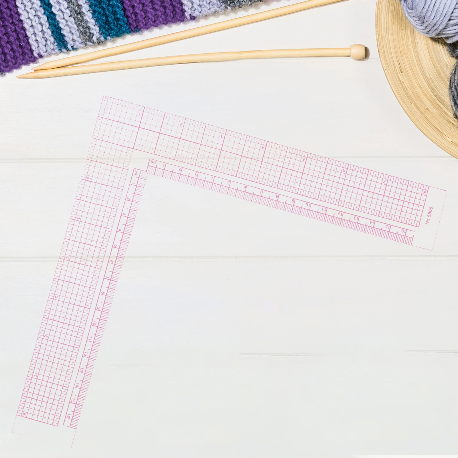 

Precision Sewing Ruler Clear L-shaped Measuring Tools for Dress Making Quilting Fabric Cutting Tailor Supplies