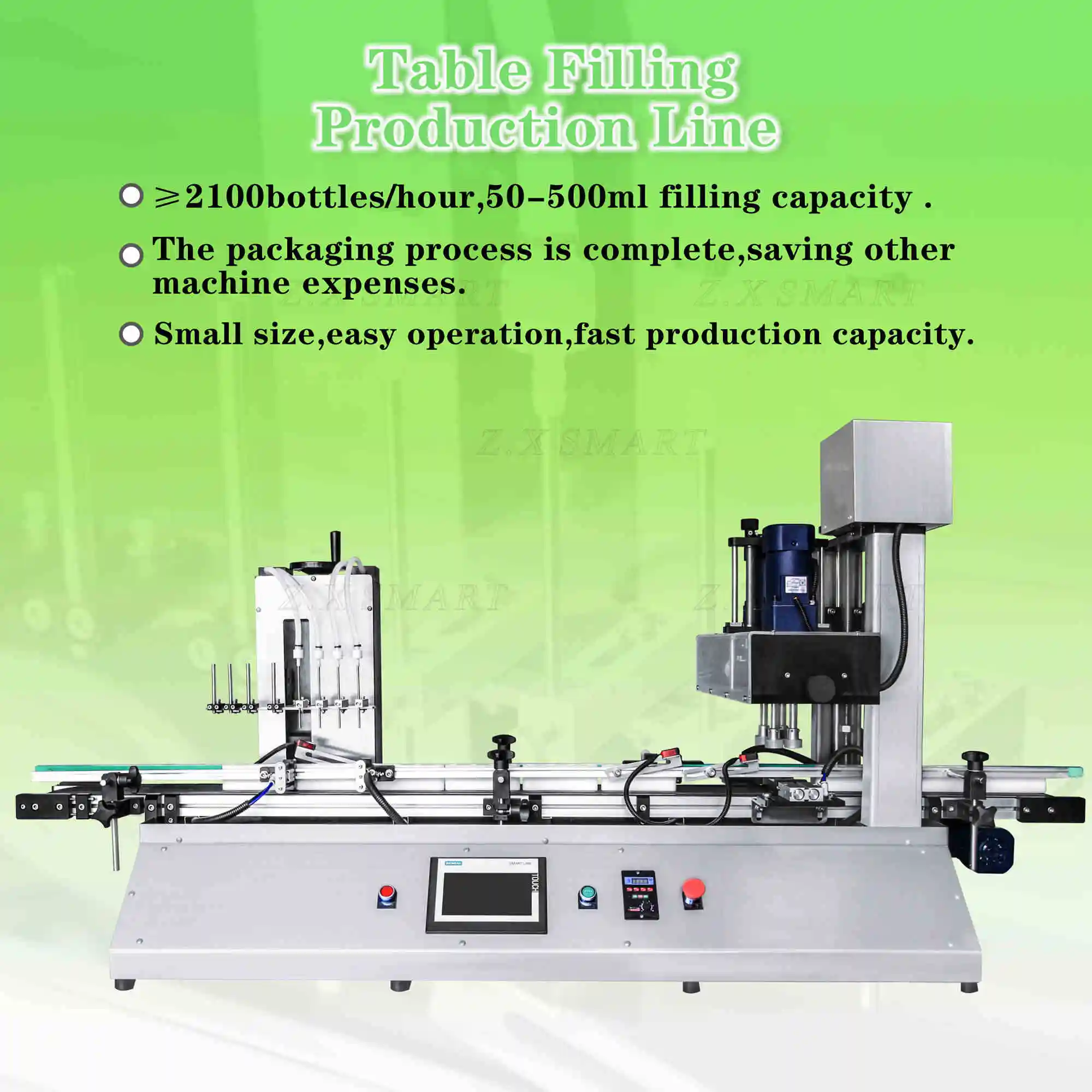 Máquina automática de enchimento de garrafas pequenas de mesa Máquina de enchimento e rotulagem de líquidos cosméticos