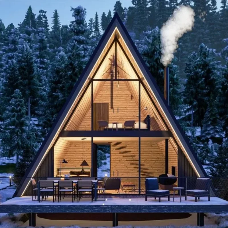 Triangular Container House Prefab Modular Home Durable Steel Construction Portable Design for Outdoor & Indoor Use Tiny House Ho