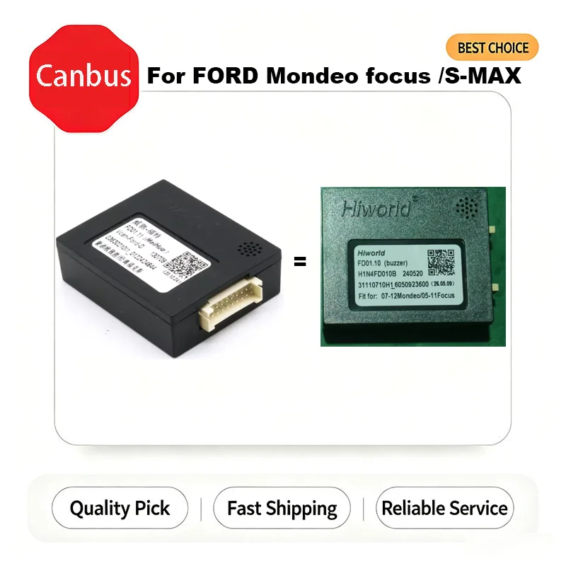 16 Pin Android Wiring Harness Power Cable Adapter with Canbus Box FD01 For FORD Mondeo/Focus/S-MAX Car Radio Multimedia Player
