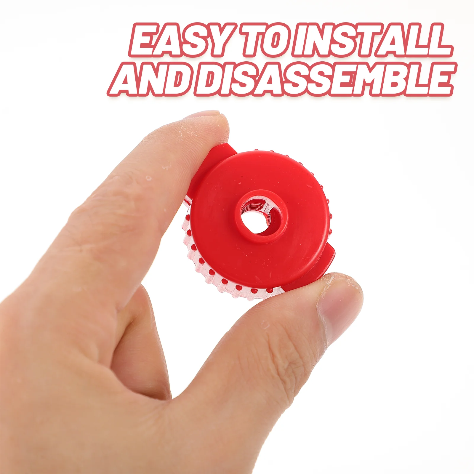 5 Pcs Cymbal Quick Release Cap Drum Nuts Installation Replacement Parts Bracket Component Red Fixing