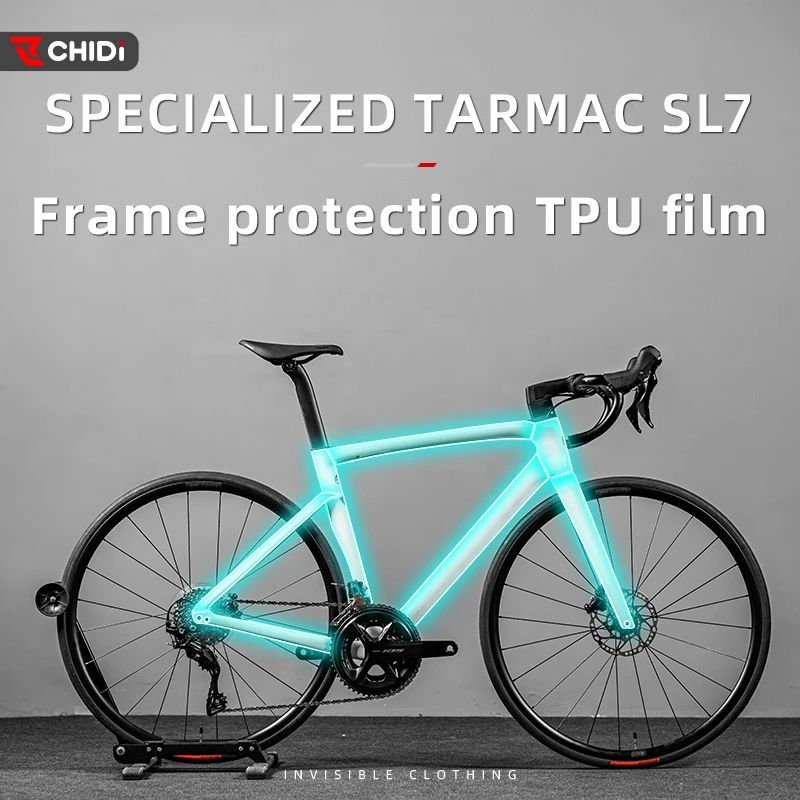 

For SPECIALIZED TARMAC SL7 Road Bike - Waterproof Frame Protective Sticker, Car Wrap, Bicycle Accessories