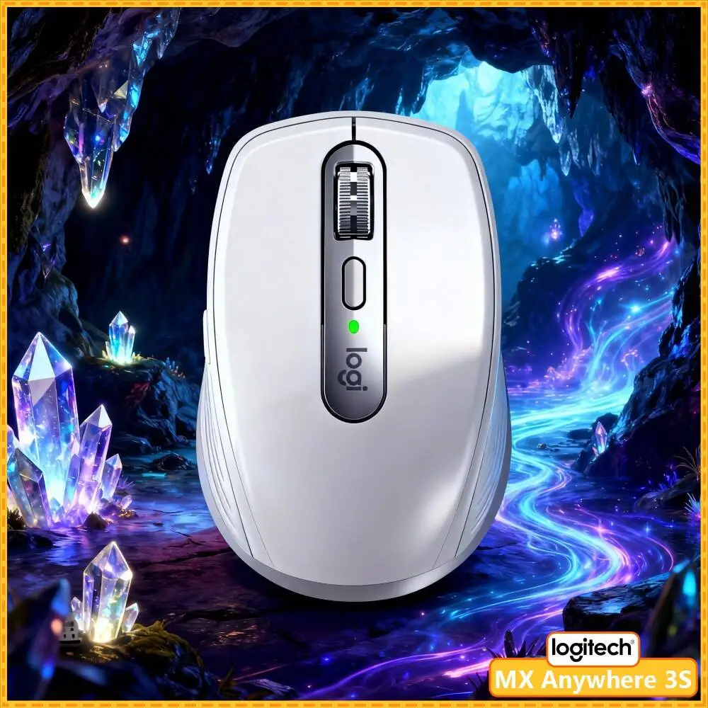 Productivity MX Anywhere 3S - 8K DPI, MagSpeed Wheel, 3-Device Connect, Perfect for Perfume Marketing Plan & Daily Task
