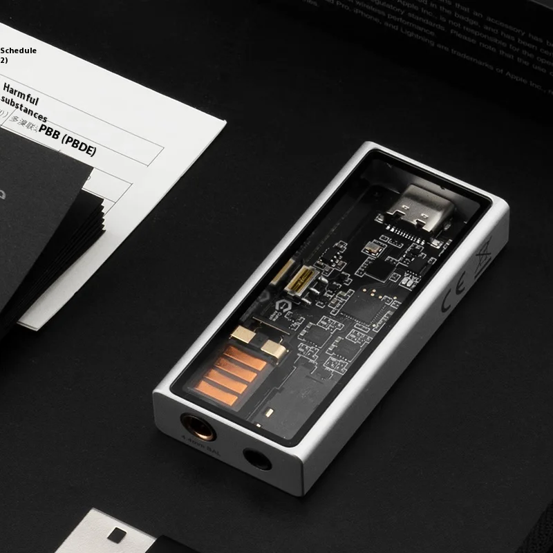 Questyle M15C portable decoding headphone amplifier with DAC customized 3.5mm/4.4mm compatible with Android, Apple, HarmonyOS