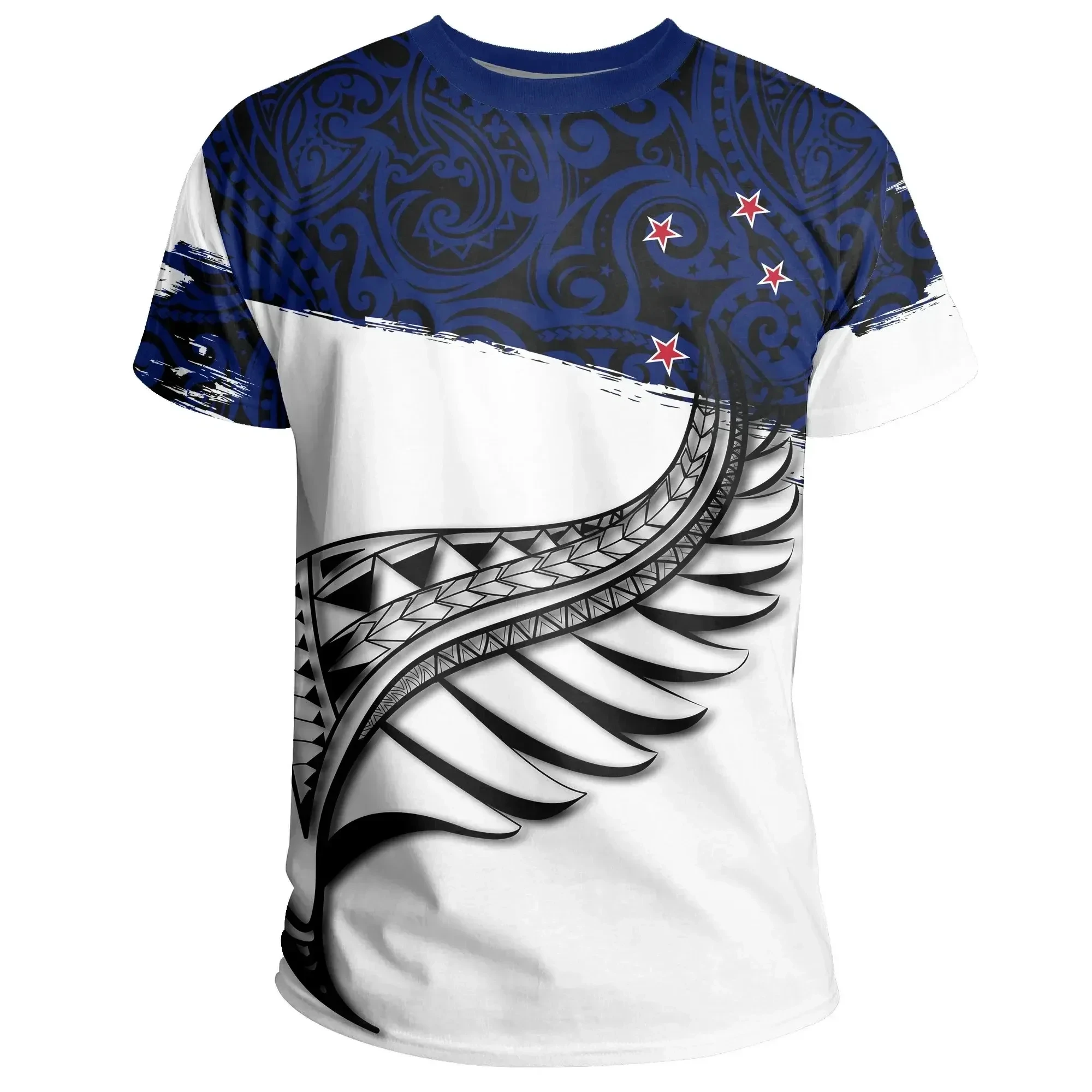 New Zealand Flag 3D Print Maori Aotearoa Tribal Silver Men Streetwear Summer Casual Oversized T-Shirt Harajuku Short Sleeve Tops