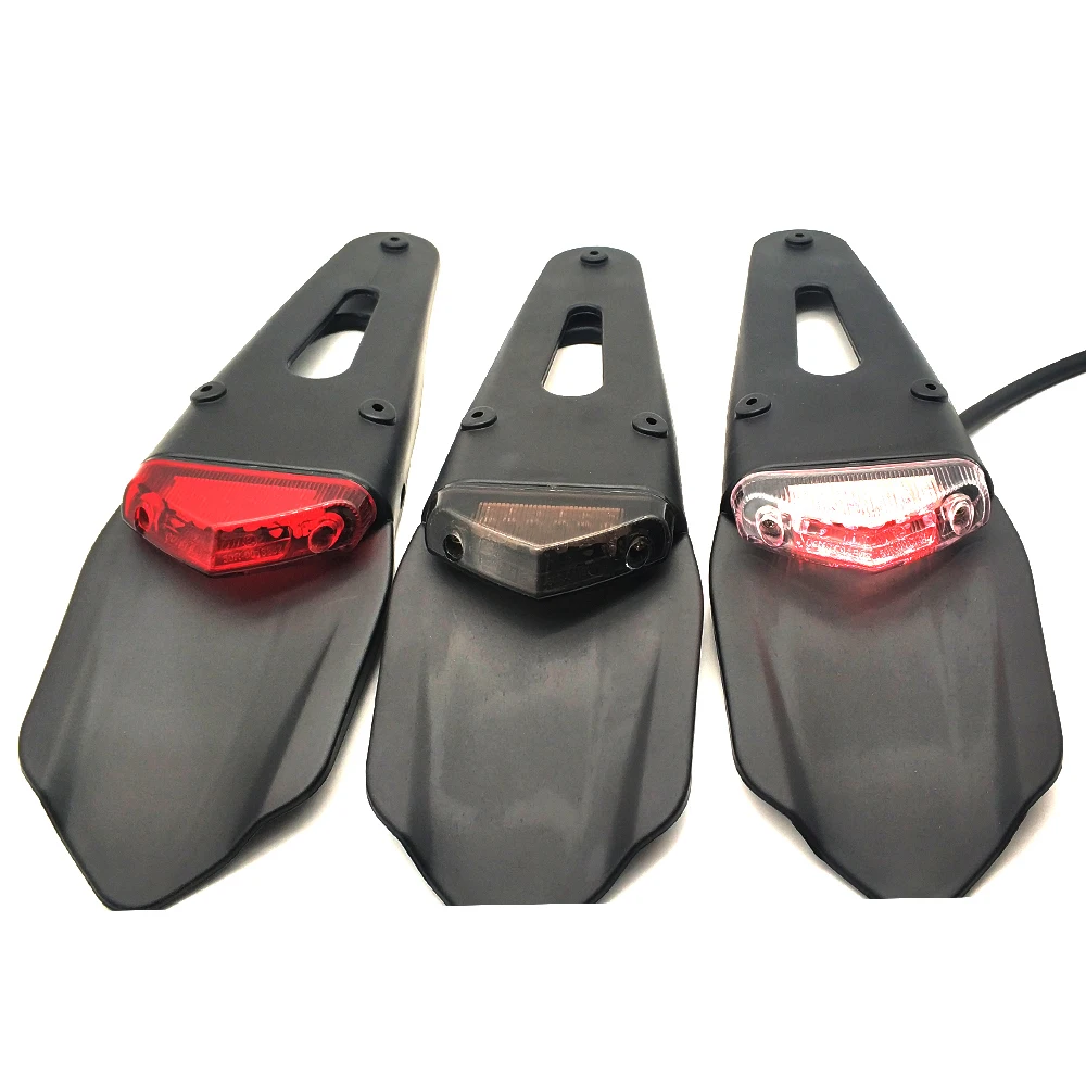 For Yamaha SEROW 225 250 TTR125 TTR250 ttr 125 250 600 Universal Motorcycle LED Tail Light&Rear Fender Stop Enduro Tail Light