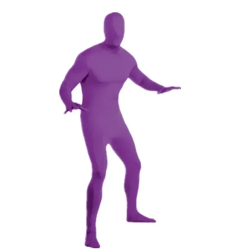 Adult Leotards Stage Performance Costume Ninja Invisible Man Tights Stage Black Man Invisible Cloak