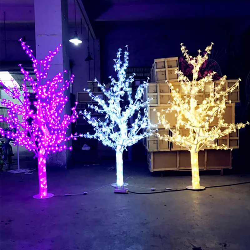 Luz de led artificial de 120cm de altura, à prova d'água, lâmpada de flor de cerejeira, 150leds, árvore de natal para decoração de casa e festival