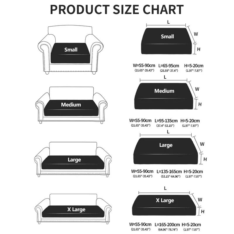 Funda de sofá elástica, funda de sofá elástica ajustable de lujo para sala de estar, funda de asiento de sofá 1, 2, 3 y 4 asientos, juego completo