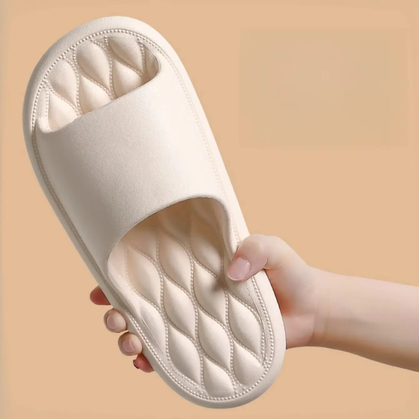 

Couple Style Spring and Summer Eva Soft Thick-Soled Massage Slippers for Men and Women, Comfortable for Home and Outdoor Use, Versatile for Daily Wear
