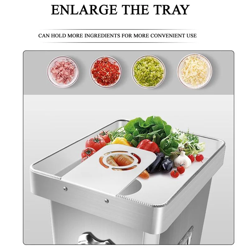 مفرمة اللحم الكهربائية المصنوعة من الفولاذ المقاوم للصدأ لمتجر لحم الخنزير ولحم البقر والأسماك وآلة حشو السجق الأوتوماتيكية