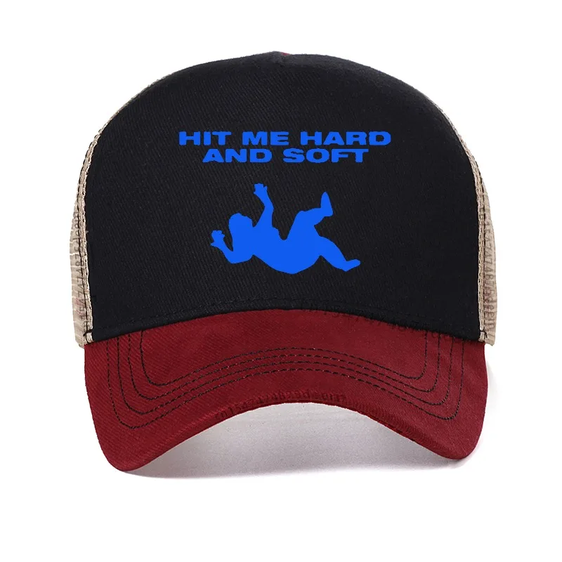 Hit Me Hard And Soft Baseball Cap adjustable outdoor sun protection Mesh hat Outdoor All Seasons Travel Fit Snapback Hat