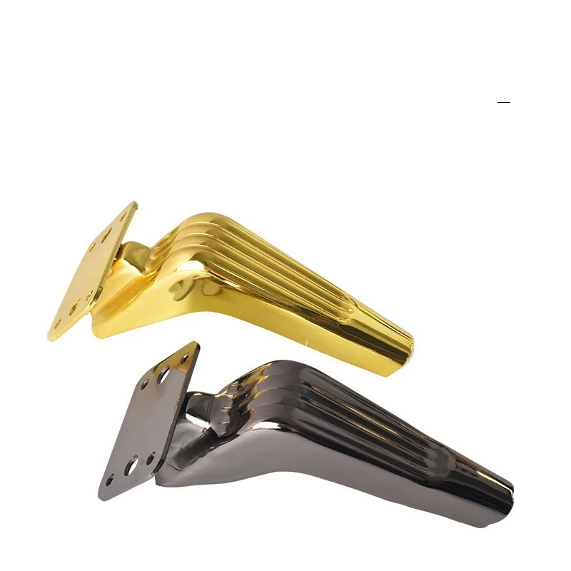 

4pcs 15/18cm for Sofa Feet Metal Furniture Legs Black Gold Support Bathroom Cabinet Bed Dresser Coffee Table Legs Replacement