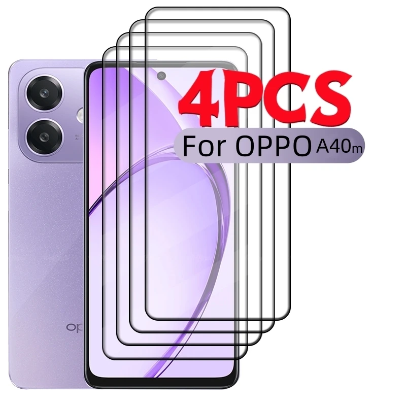 

1/2/3/4PCS Full Cover Glass For OPPO A40m Glass OPPO A40m Tempered Glass Protective Full Cover Glue Screen Protector OPPO A40m