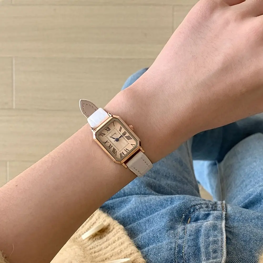 Elegant Women's Quartz Watch Exquisite Portable Women's Wrist Watch Waterproof Decorative Ladies Business Watches Female