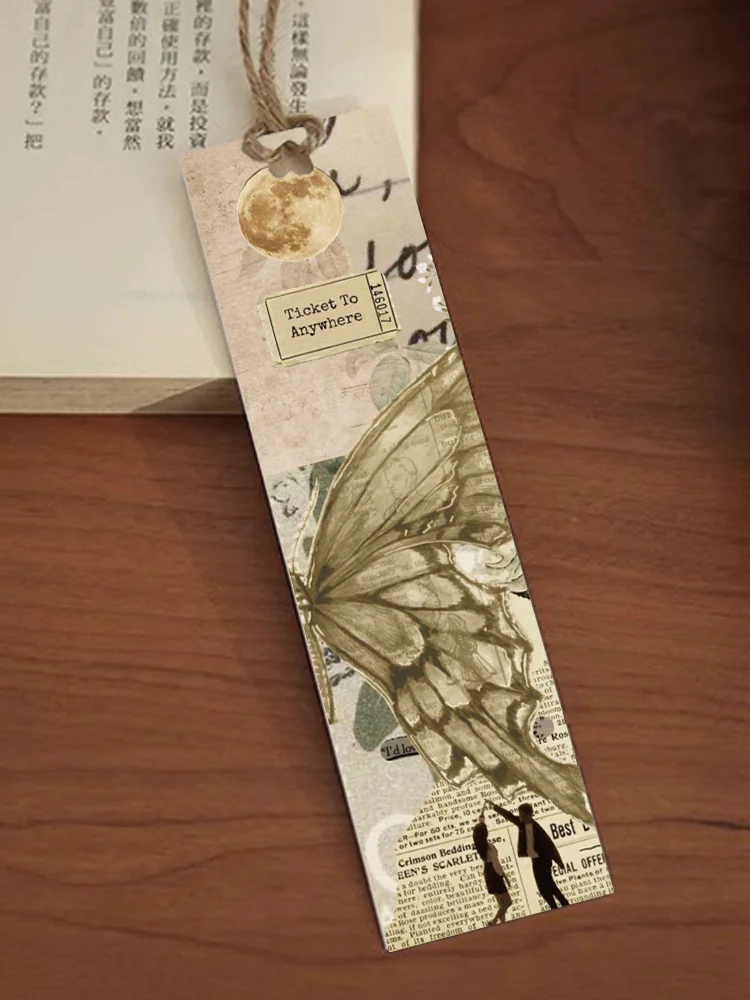 30pcs Vintage Archive bookmarks Reading pages Book marking cards Students decorate page marking with creative gifts