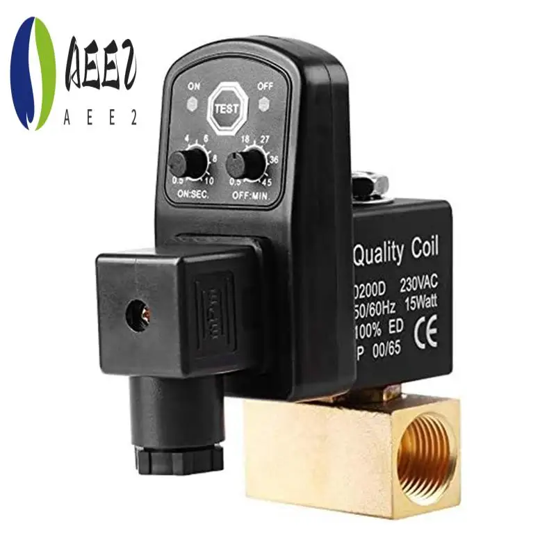 

AEE2-G1/2 DN15 230V Automatic Timed Water Tank Electronic Timed Drain Valve For Air Compressor Condensate Management Durable