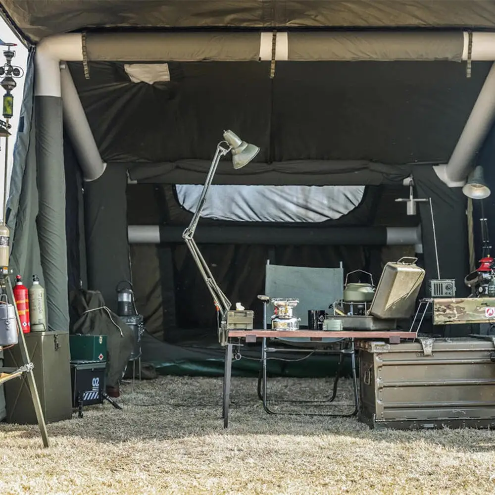 

Premium Full Air Airtight Tent Outdoor Camping Heavy Easy Set up Waterproof Portable Inflatable Bunker Shelter