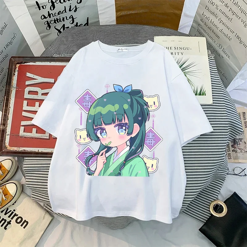 The Apothecary Diaries T Shirt Anime Maomao Tees Woman Man Short Sleeve Boy Breathable Tops Casual T-Shirt Summer Clothes Gift
