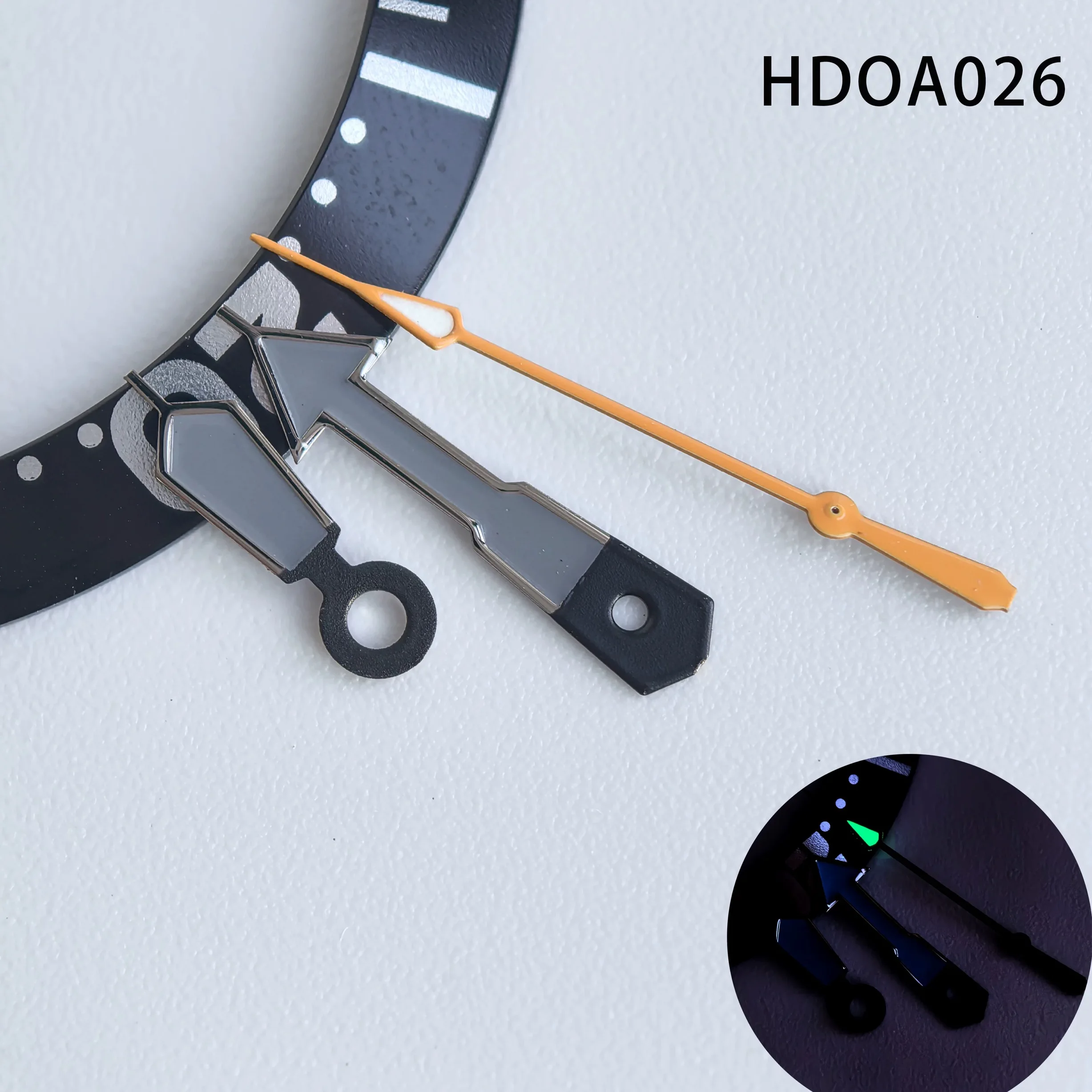 Watch Accessories Watch Hands Suitable for NH35 NH36 Movement Hour Minute Seconds Pointer with Green Luminous
