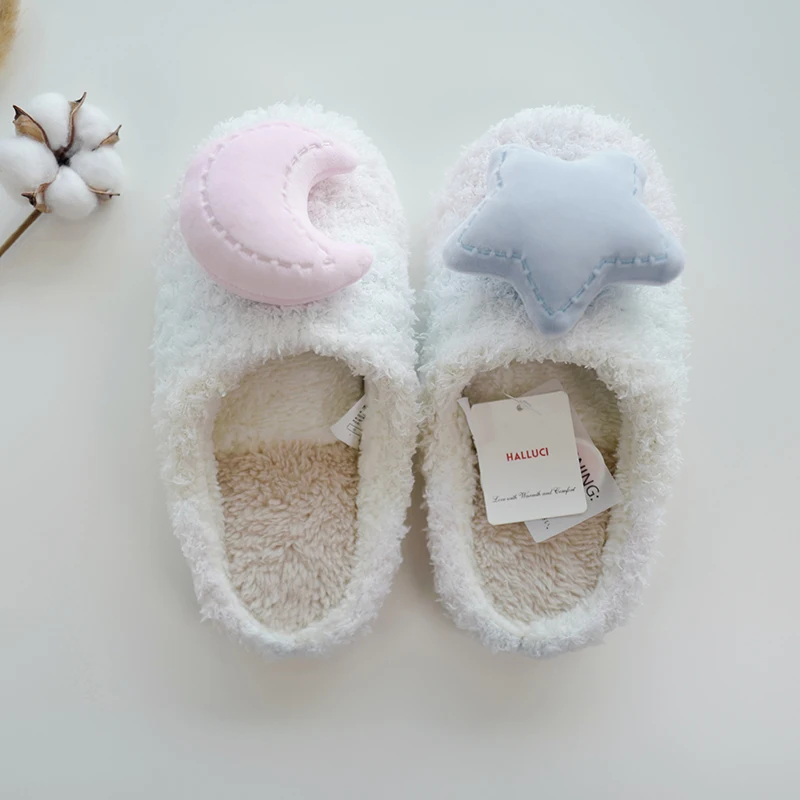 Three-dimensional soft warm indoor plush slippers home office must spend the winter without chemicals