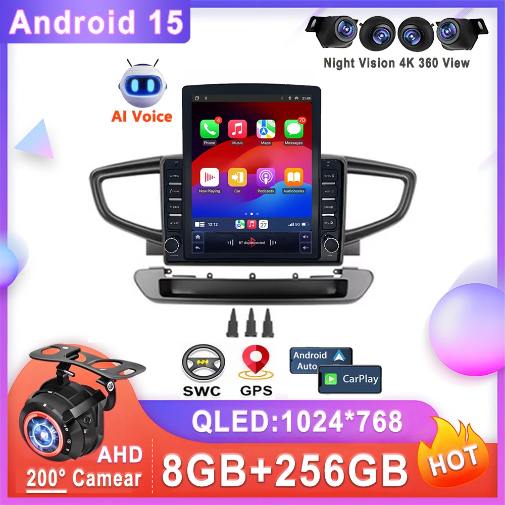 

Car DVD 9.7 Inch Android 15 For Hyundai Ioniq AE 2016 - 2023 Android Auto Multimedia Radio Stereo Touch Screen Navigation GPS BT