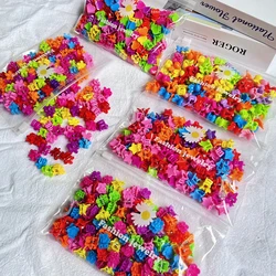 Petites pinces à cheveux colorées pour filles, fleur mignonne, papillon, accessoires pour cheveux, griffes de dessin animé pour enfants, vêtements de sauna, cadeau, 10 pièces, 20 pièces