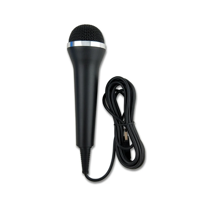 Universal USB Wired Microphone Karaoke Mic For Switch Wii PS4 PS3  ONE/360/ PC/PS2