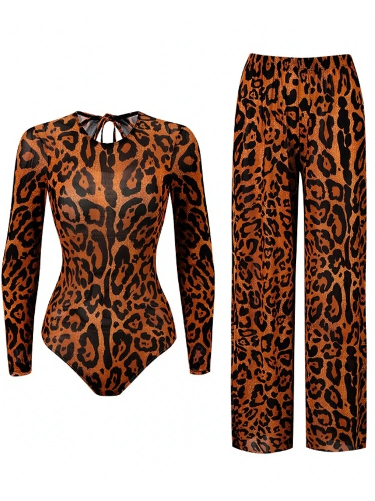 

2 Piece Sets Mesh Swimwear And Panst Sexy Swimsuit Women Summer Bathing Suit Bikini Set Beach Cover Up Swimming Suit Купальник