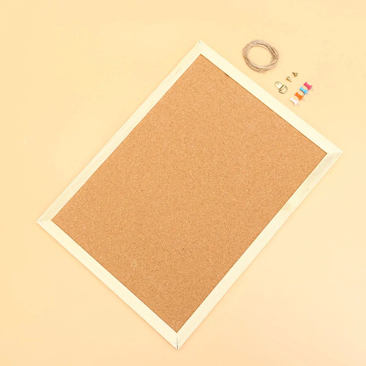 

Premium Wooden Cork Message Board Chalkboard Style Bulletin Board for Photo Wall Menu Display Home Office Meeting Room Classroom