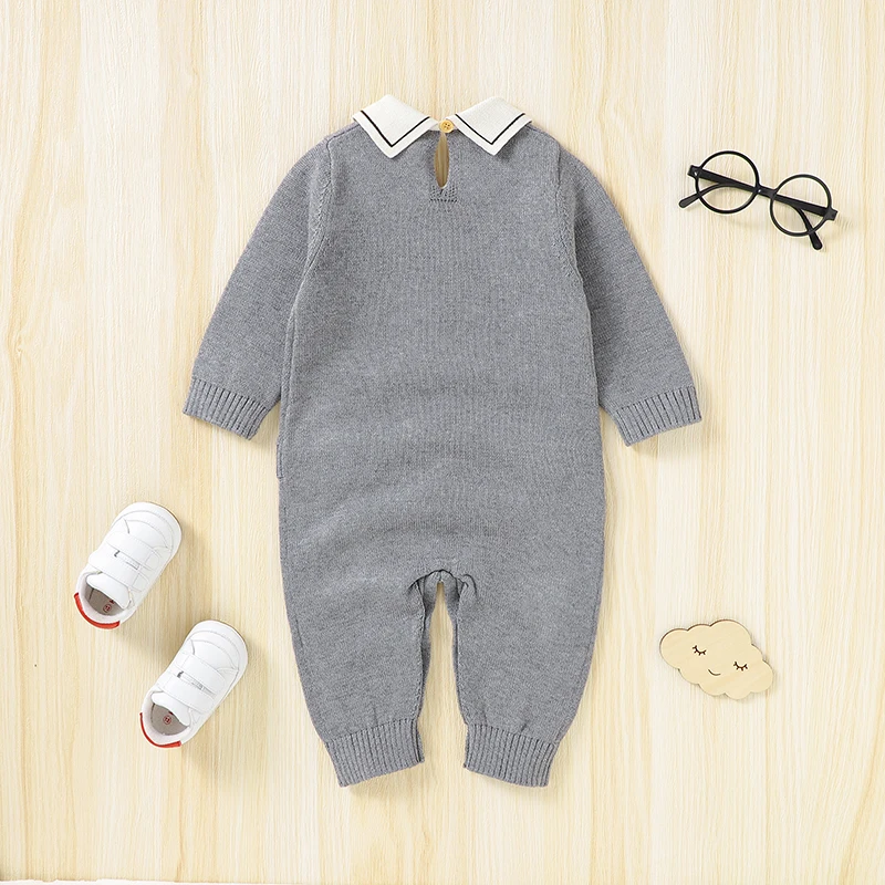 Baby Romper 100%Cotton Knitted Newborn Boys Girls Jumpsuit Outfits Long Sleeve Autumn Toddler Infant Clothing Cute Bears Blanket