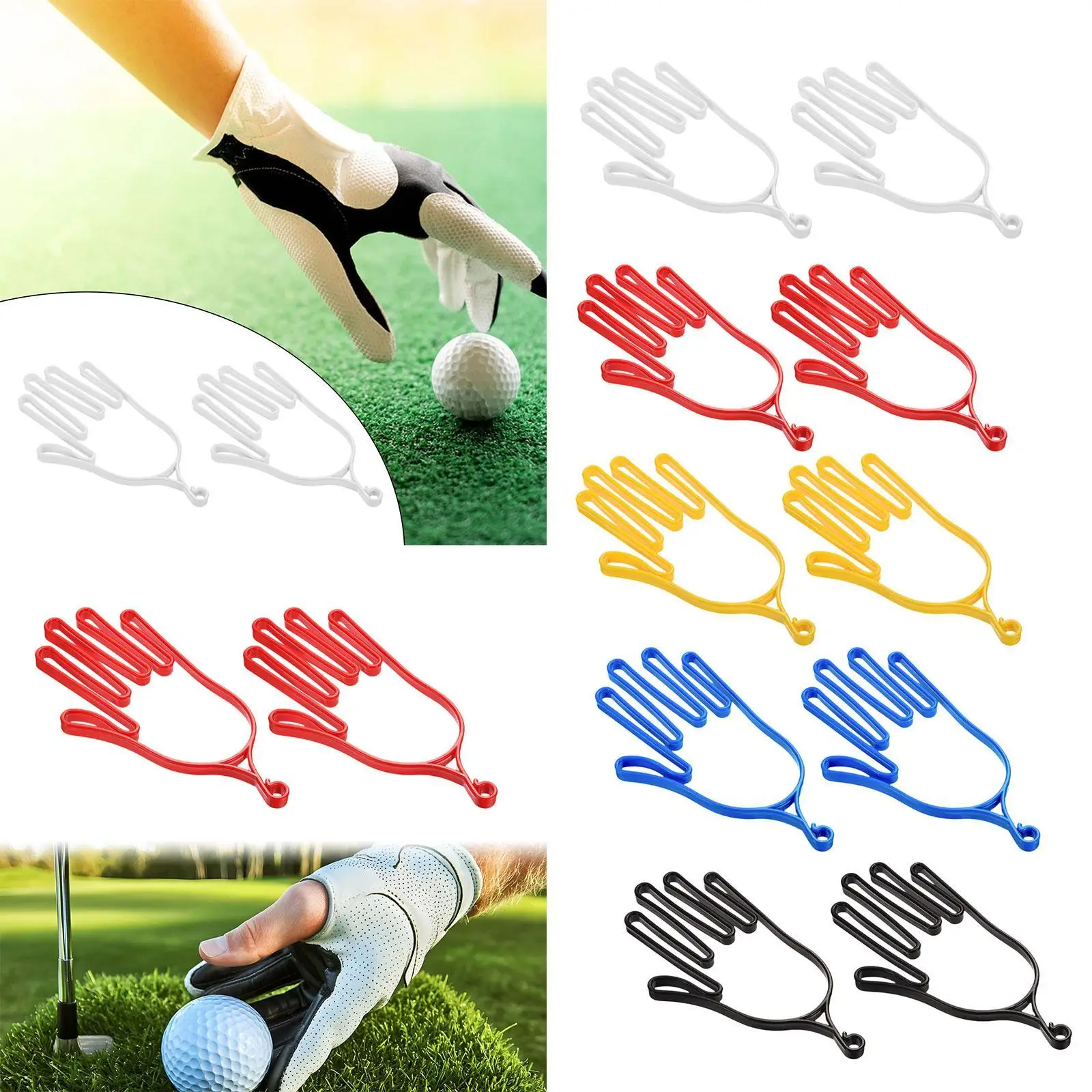 

Golf Gloves Holder Rack Portable Stretcher Dryer for Sports Gloves Outdoor Accessory Tool Keeper