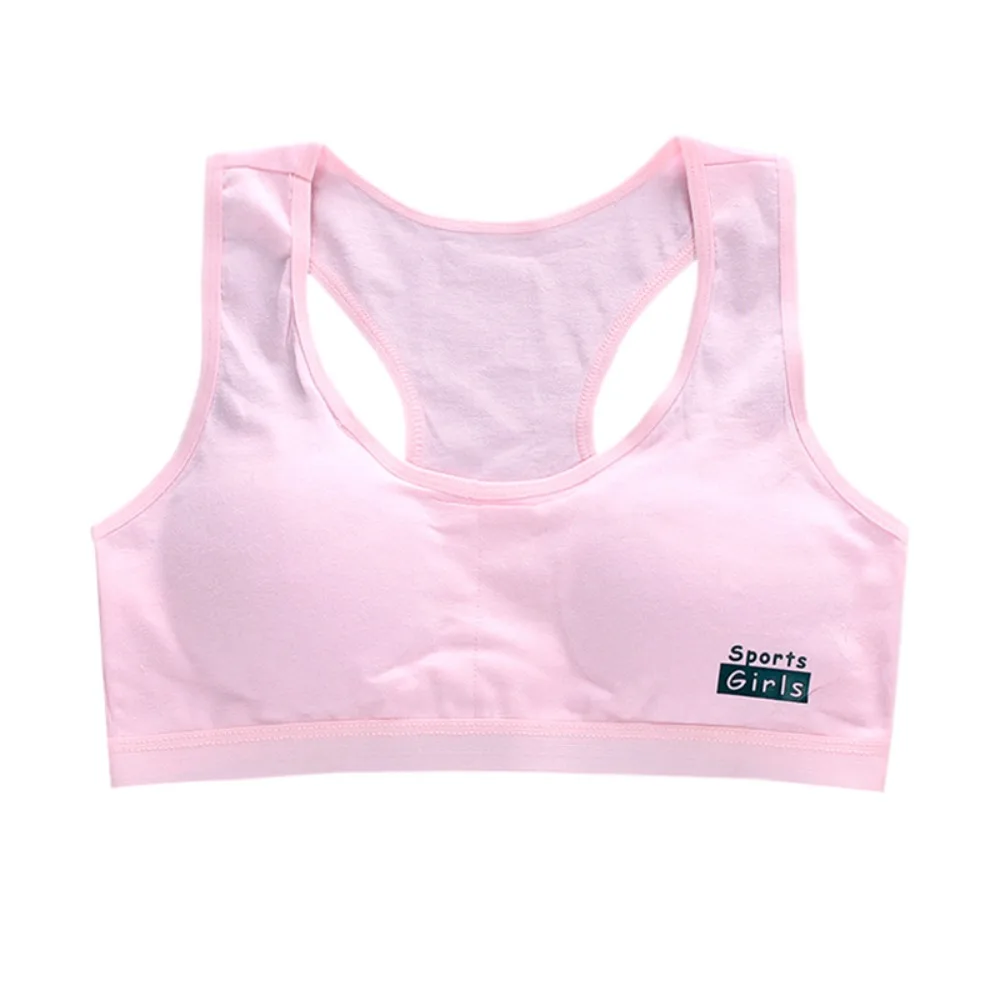 1/3Pcs Breathable Cotton Training Bras Elastic Underwear Children Tube Tops Racerback Vest for Teeange Toddler Girls