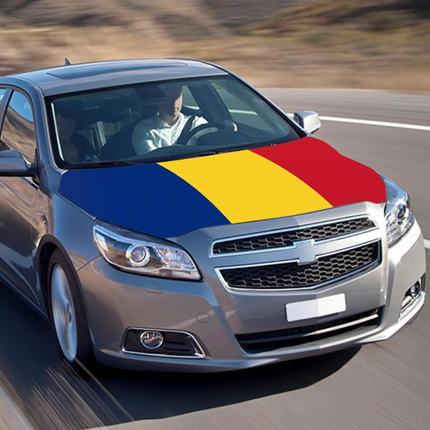 115x160 cm Romania Flag Car Hood Cover Decorative Customizable