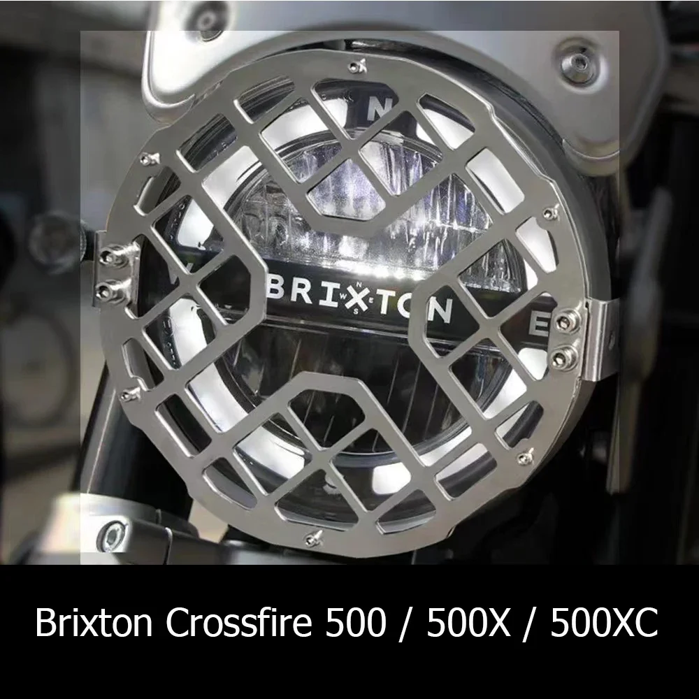 New Motorcycle Fit Brixton Crossfire 500 500X 500 XC Mesh Headlight Protector Holder Metal Grill Cover Guard For Crossfire500