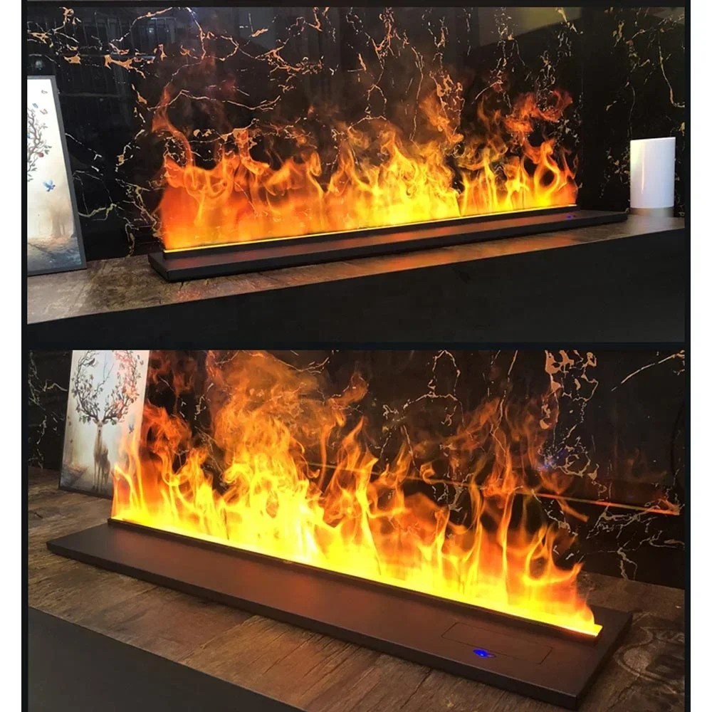 Water Steam Indoor Vapor Atomizing Mist Insert Neon Flame Artificial Decorative  Intelligent for Electric Fireplace