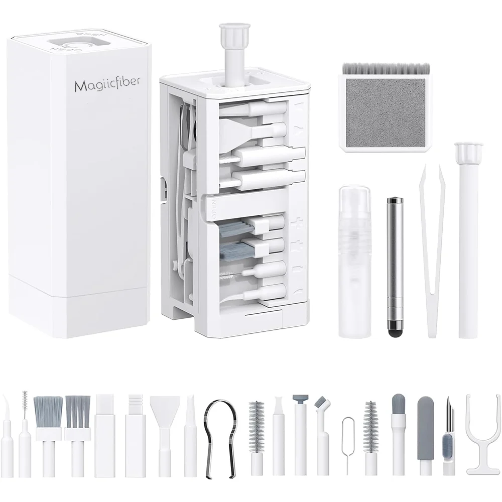 32-in-1 Multi-Functional Deep Cleaning for iPhone Ports, AirPods, Keyboard, and Keycap Removal - Precision Tools