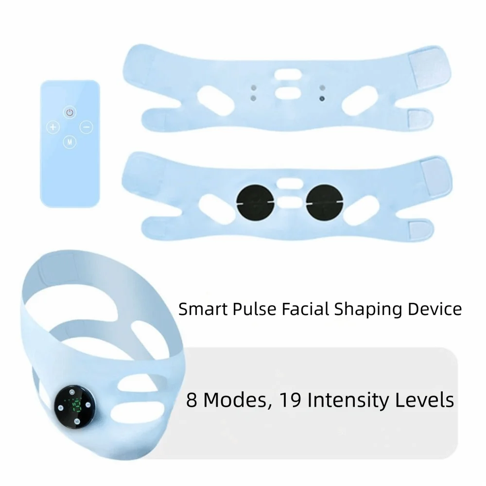 Thin Face V Face Lifting Bandage EMS Microcurrent Smart Pulse Face Slimming Bandage Skin Tightening Firming Facial