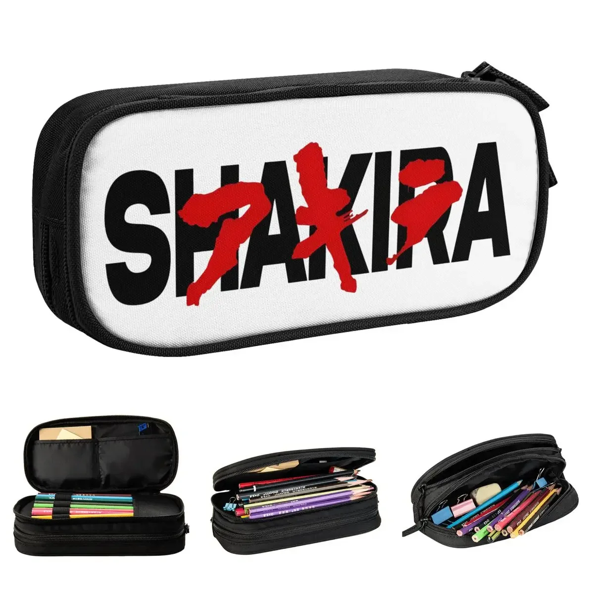 

Shakira Akira Meme Pencil Case Lovely Pen Holder Bags Girl Boy Big Capacity Students School Cosmetic Pencil Pouch