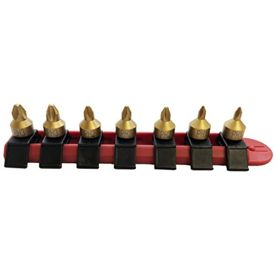 

9770 7pc Stubby Phillips Bit Set- #1 #2 #3 Bits