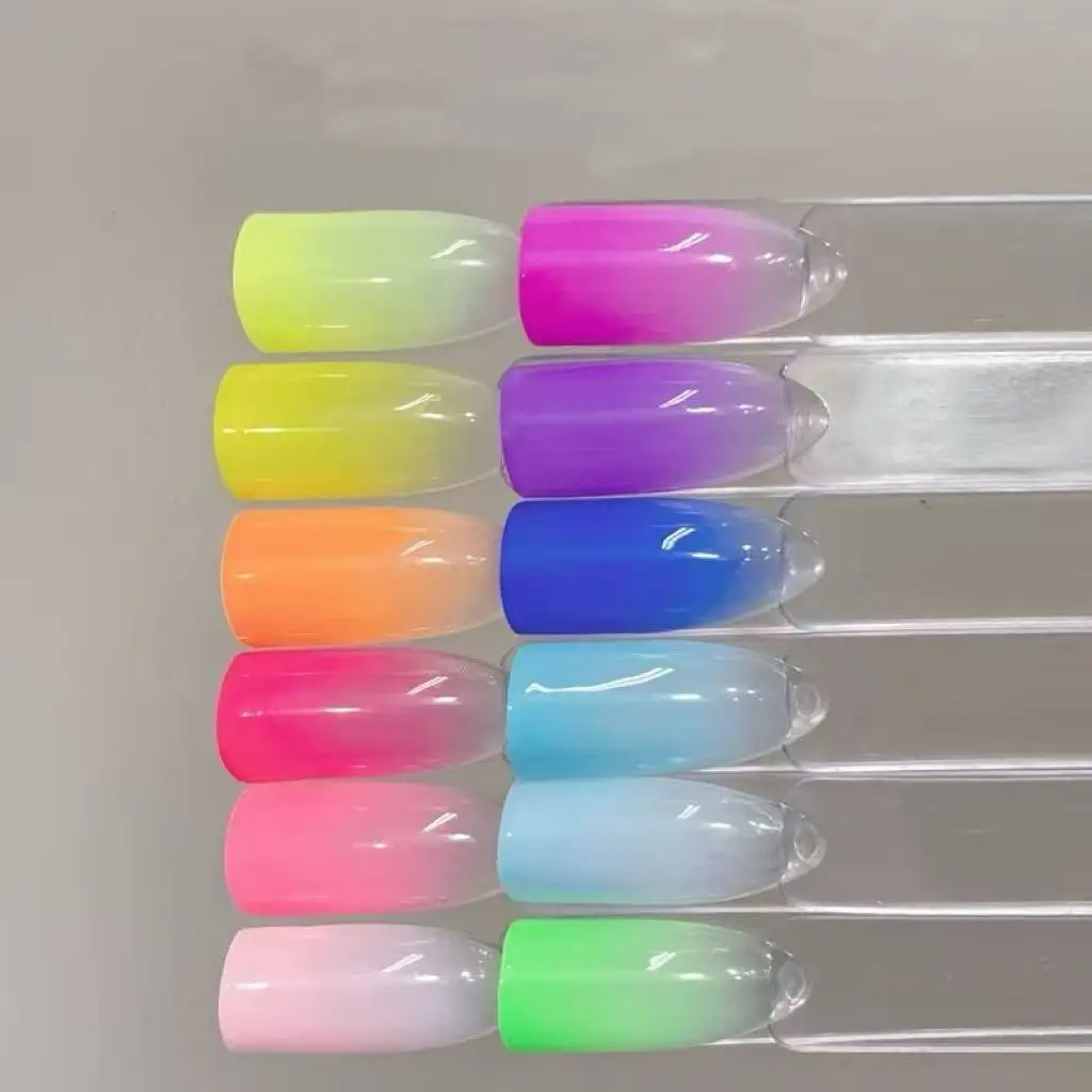 12-Farben-Y2K-Fluoreszierender Gel-Nagellack, dauerhaft entfernbar, UV/LED-Nagellack. – Detail 5