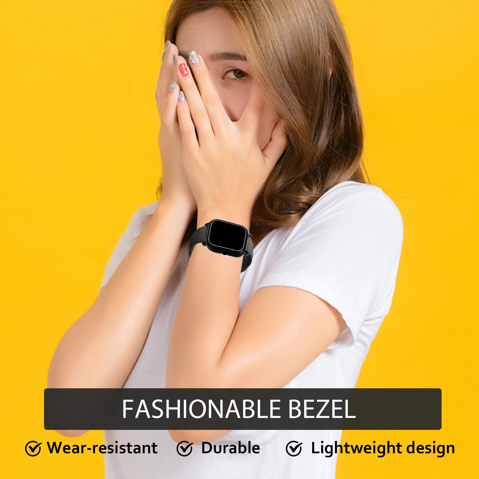 Watch Frame Case Bumper Protective Cover for Smartwatches Stylish Minimalist Design Edge Protection Scratch Dust Resistance