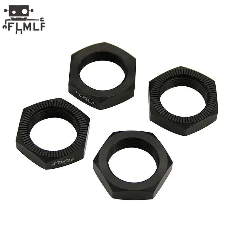 FLMLF CNC Metalowy Zestaw Nakrętek Kół 24mm Sześciokątna Piasta do 1/5 HPI ROFUN BAHA ROVAN KM BAJA 5B 5T 5SC Truck Rc Car Parts