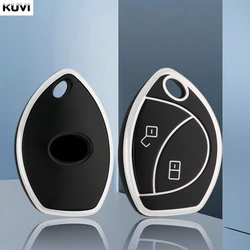 2 Button TPU Car Remote Key Case Cover Shell Fob For Toyota Truguard VG for Renault Logan Alarm Cobra Key Holder Accessories