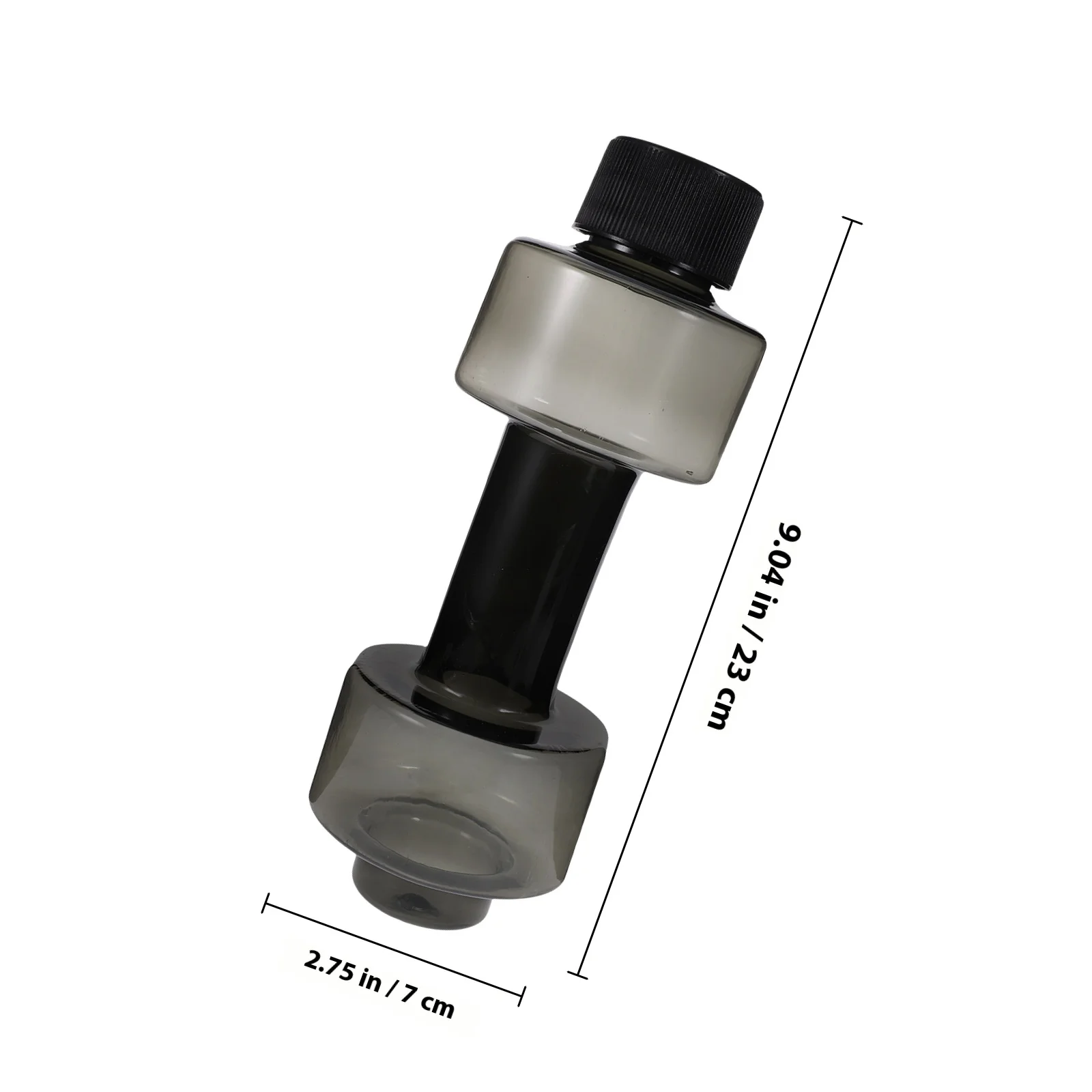 زجاجة مياه على شكل دمبل ذات سعة كبيرة، مكمل رياضي إبداعي، حامل مياه محمول للياقة البدنية للسفر في صالة الألعاب الرياضية والمنزل #4