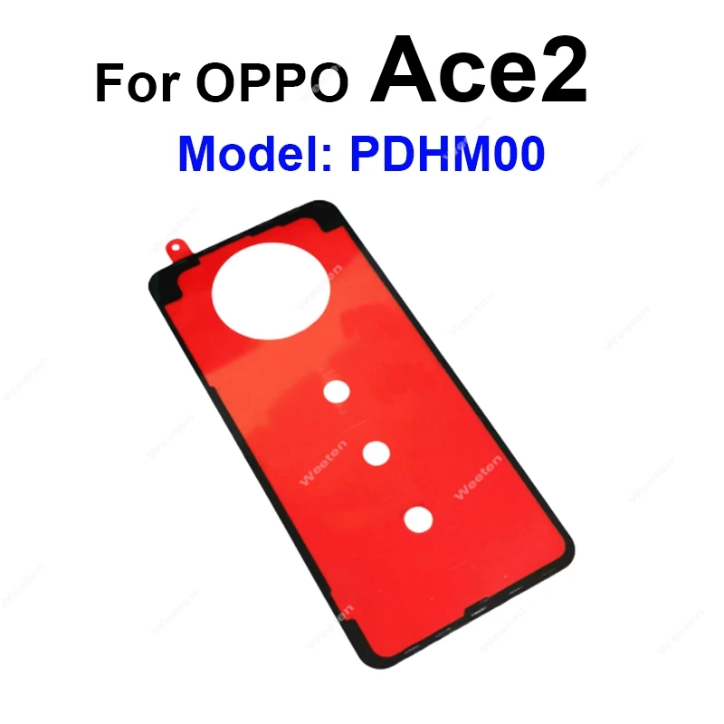 

Наклейка на заднюю крышку аккумулятора для OPPO Ace2 A36 A56s A76 A77 A96 4G 5G 2022, клейкая наклейка на задний корпус аккумулятора, ремонт